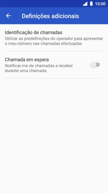 Prima Identificação de chamadas.