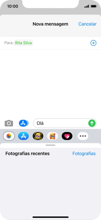 Prima Fotografias e vá até à pasta pretendida.