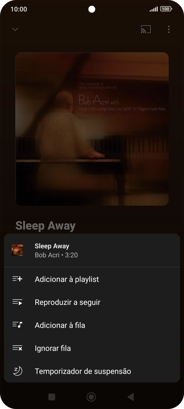 Prima o ícone para adicionar.