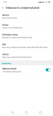 Válaszd a Semmi lehetőséget.