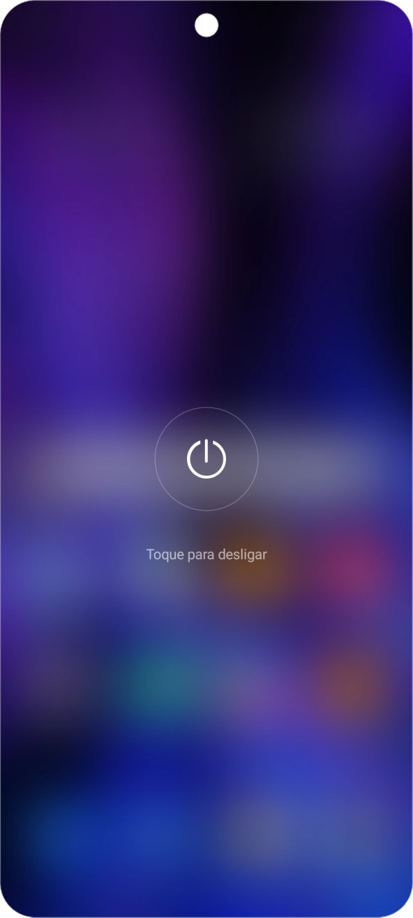 Prima Toque para desligar.