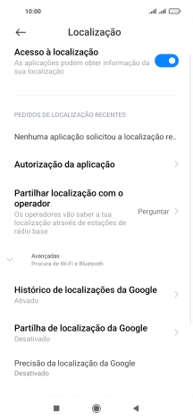 Prima Autorização da aplicação.