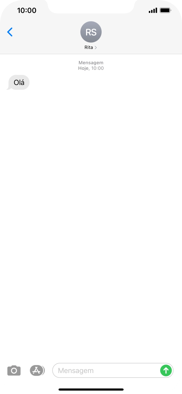 Para voltar ao ecrã inicial, deslize o dedo de baixo para cima a partir da base do ecrã.