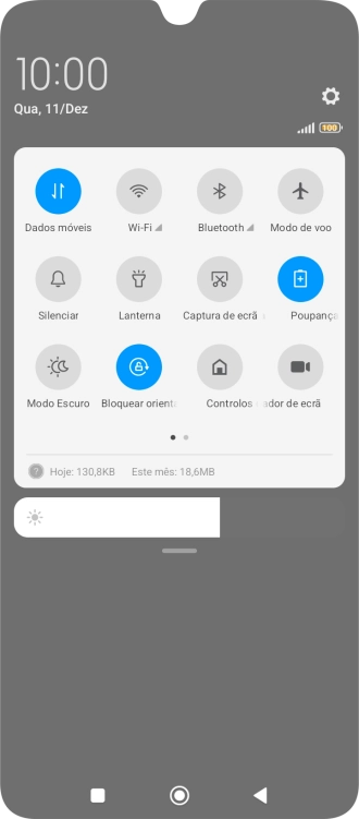 Prima a tecla de início para terminar e voltar ao ecrã inicial.