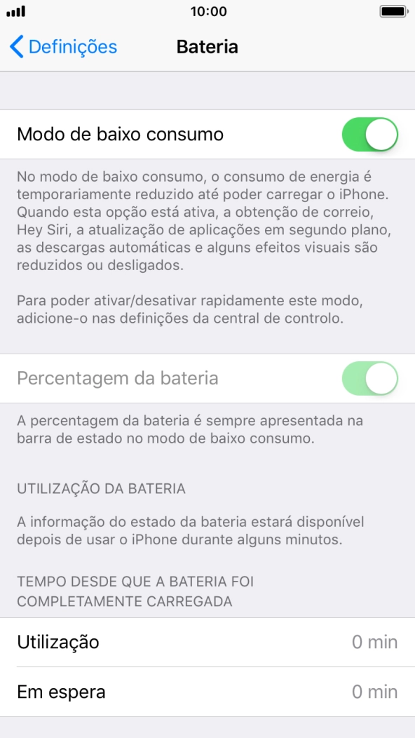Prima a tecla de início para terminar e voltar ao ecrã inicial.