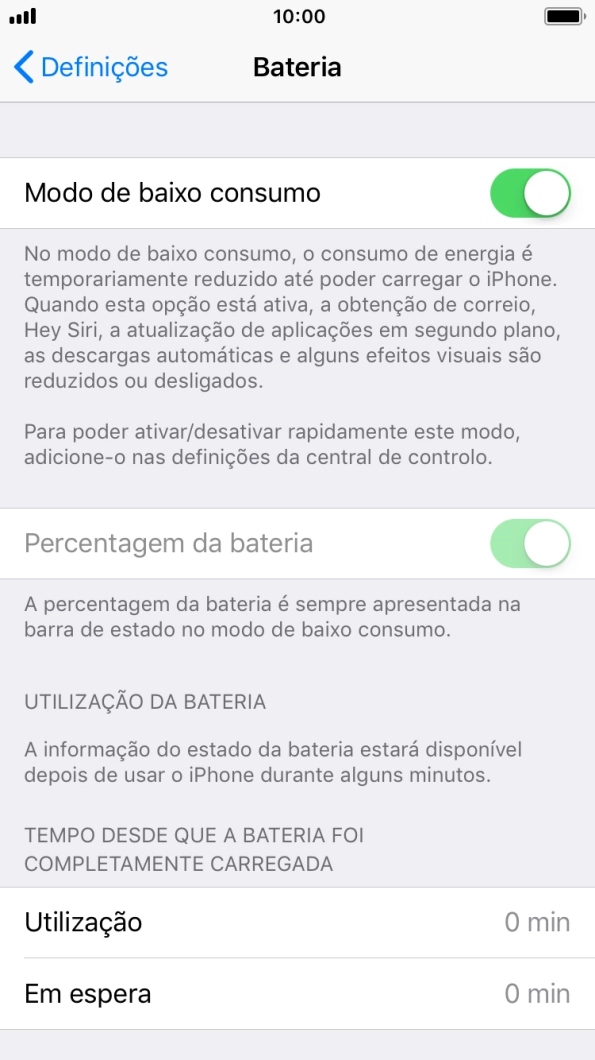 Prima a tecla de início para terminar e voltar ao ecrã inicial.