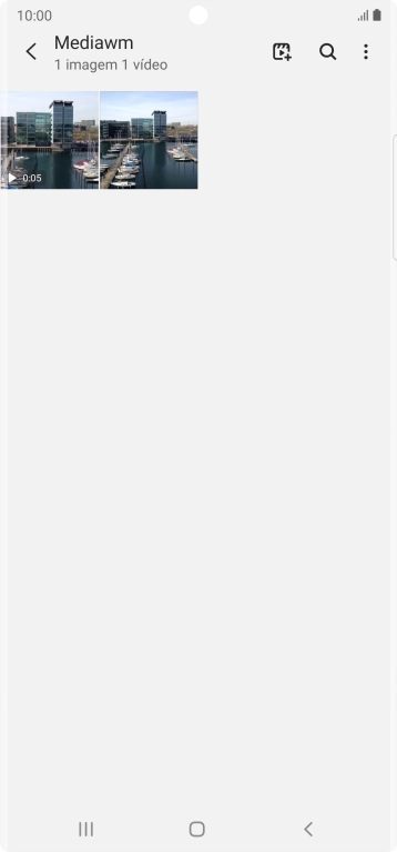 Prima durante um momento uma imagem ou um clipe de vídeo.