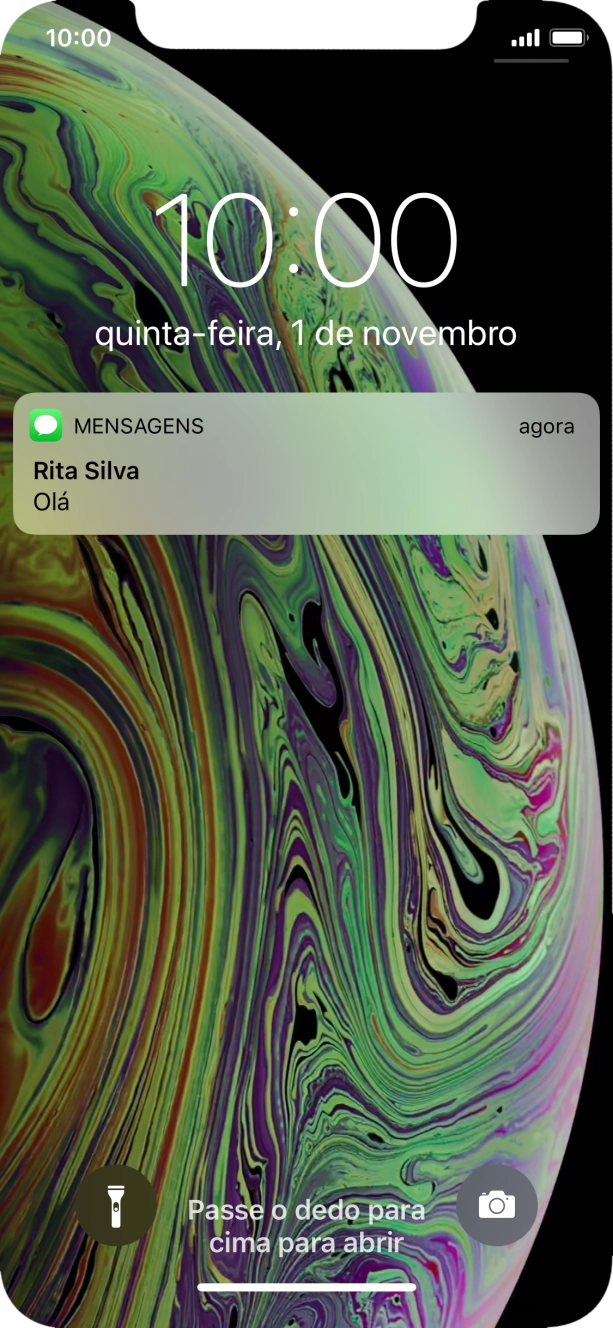 Prima a notificação pretendida e siga as indicações no ecrã para utilizar a função escolhida.