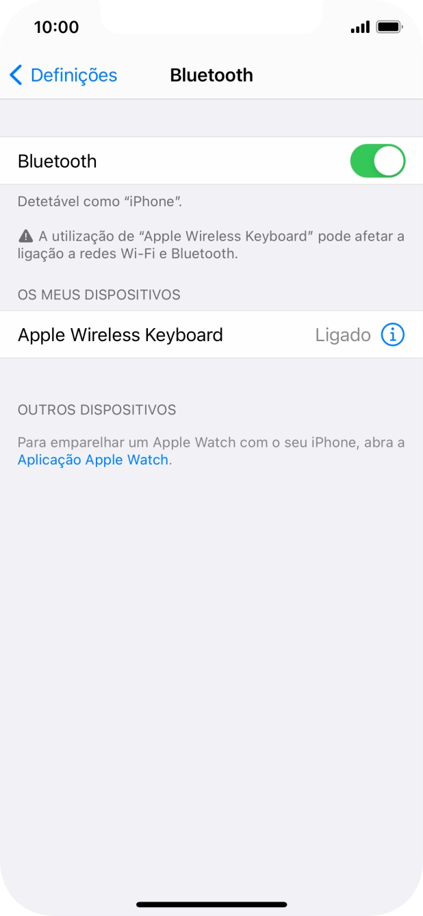 Para voltar ao ecrã inicial, deslize o dedo de baixo para cima a partir da base do ecrã.
