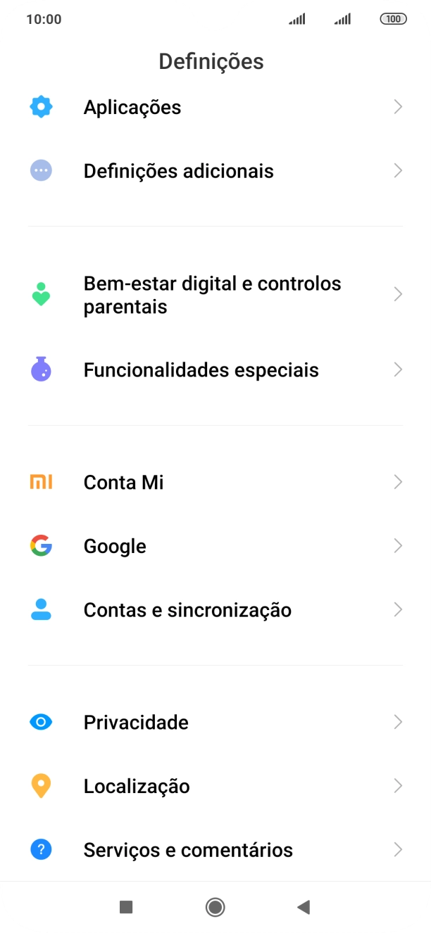 Prima Contas e sincronização.