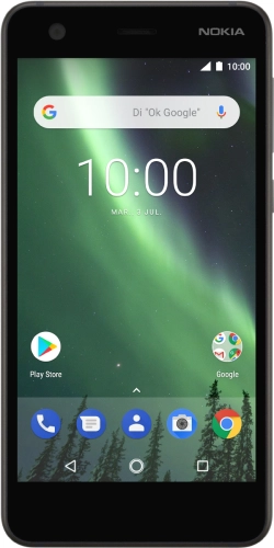 Imagen 1: Vista frontal del Nokia 2 - Black