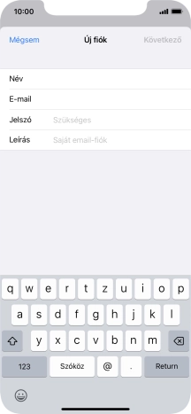 Kattints a Jelszó mezőre, és írd be az e-mail-fiókodhoz tartozó jelszót.