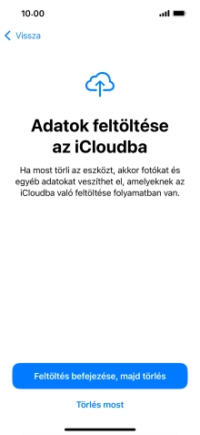 Válaszd a Törlés most lehetőséget.