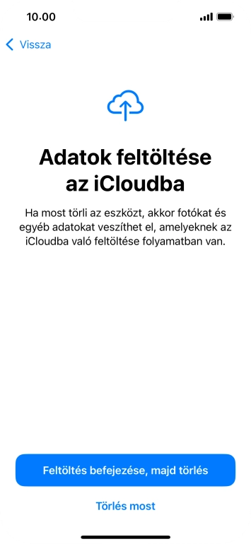 Válaszd a Törlés most lehetőséget.