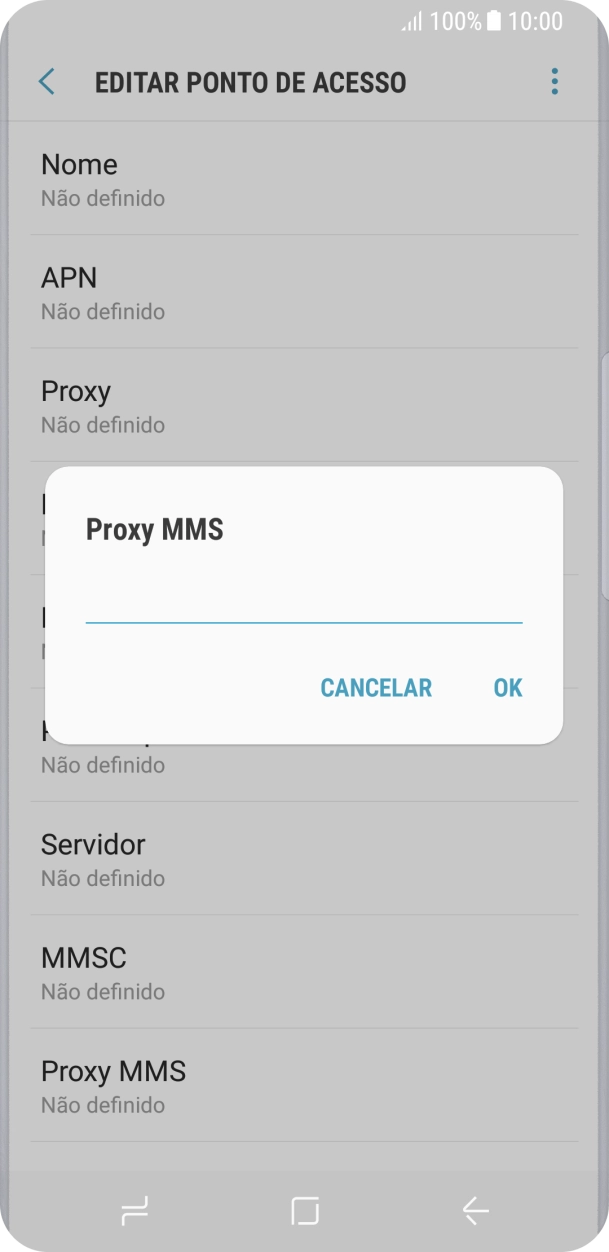 Introduza iproxy.vodafone.pt e prima OK.