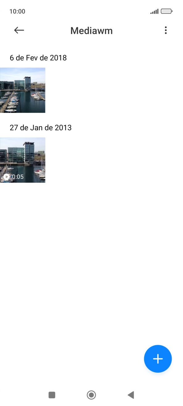 Prima durante um momento uma imagem ou um clipe de vídeo.