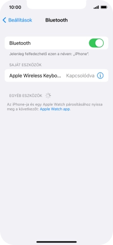 Húzd az ujjad felfelé a kijelző aljáról, hogy visszatérj a kezdőképernyőhöz.