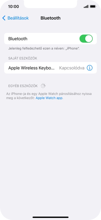 Húzd az ujjad felfelé a kijelző aljáról, hogy visszatérj a kezdőképernyőhöz.