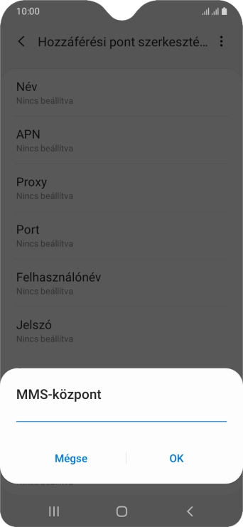 Írd be azt, hogy http://mms.vodafone.hu/servlets/mms, és válaszd az OK lehetőséget.