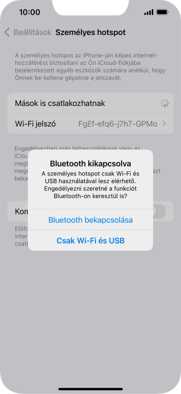 Amennyiben ki van kapcsolva a Wi-Fi, válaszd a Csak Wi-Fi és USB lehetőséget.