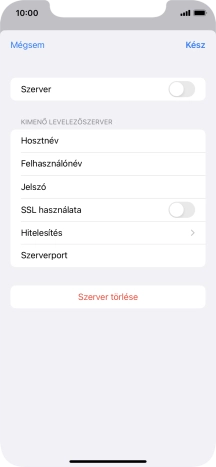 Válaszd a Hitelesítés lehetőséget.