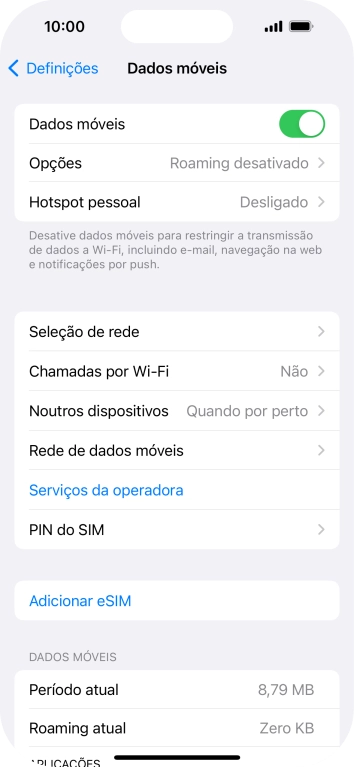 Prima PIN do SIM.