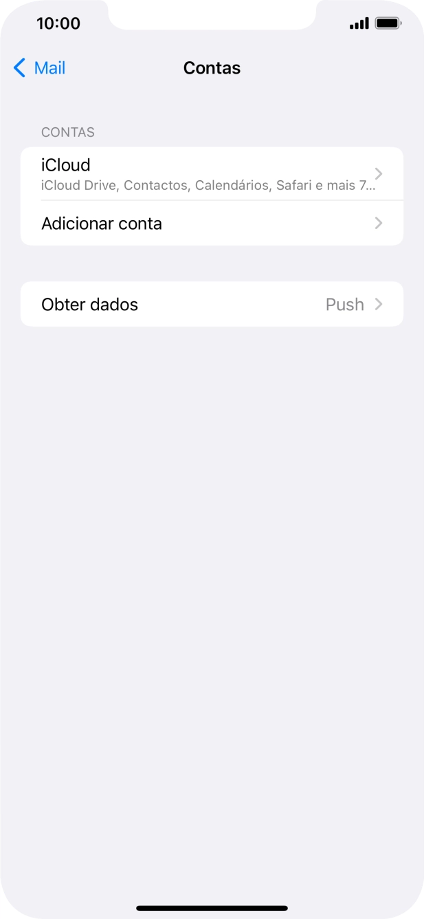 Prima Adicionar conta.