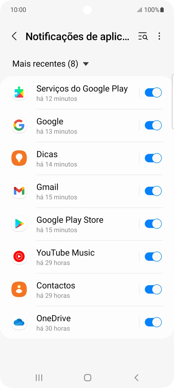 Prima a lista suspensa.