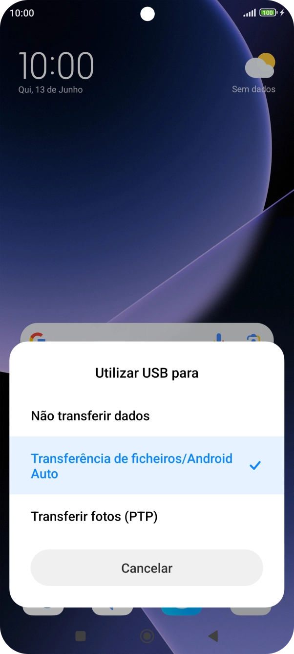 Prima Transferência de ficheiros/Android Auto.