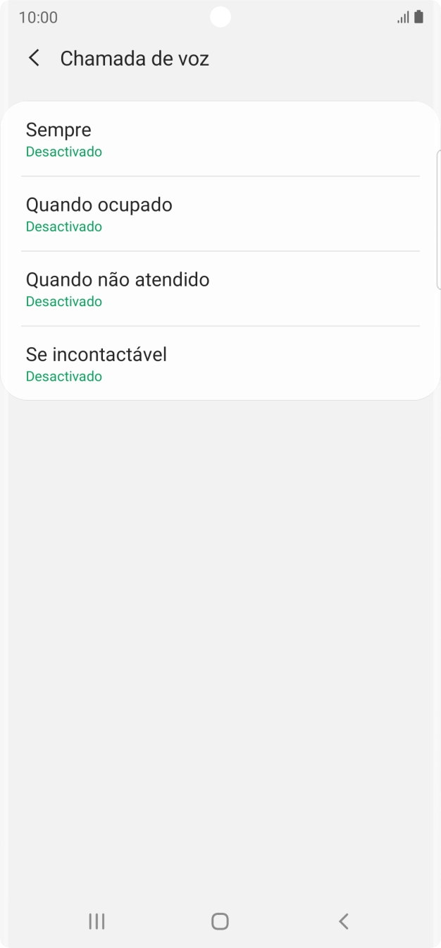 Prima a tecla de início para terminar e voltar ao ecrã inicial.