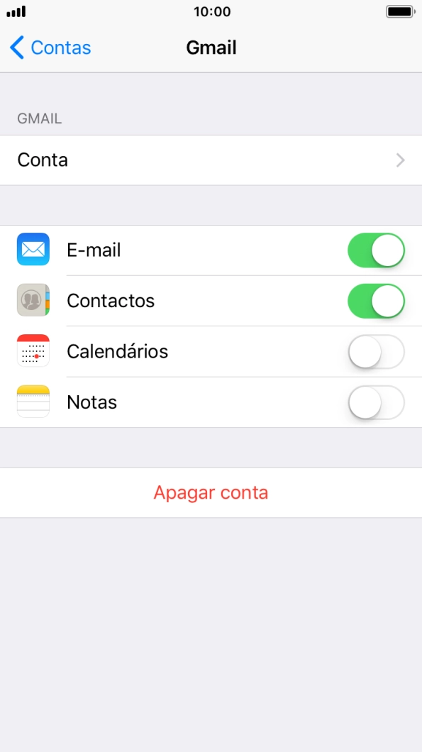 Prima a tecla de início para terminar e voltar ao ecrã inicial.