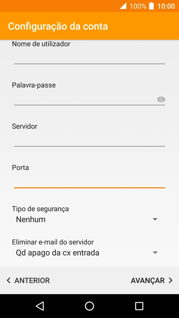 Prima a lista suspensa sob 