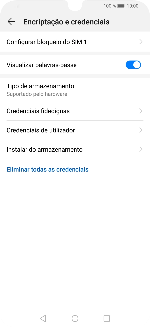 Prima Configurar bloqueio do SIM.