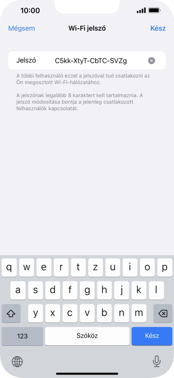 Válaszd a Kész lehetőséget.