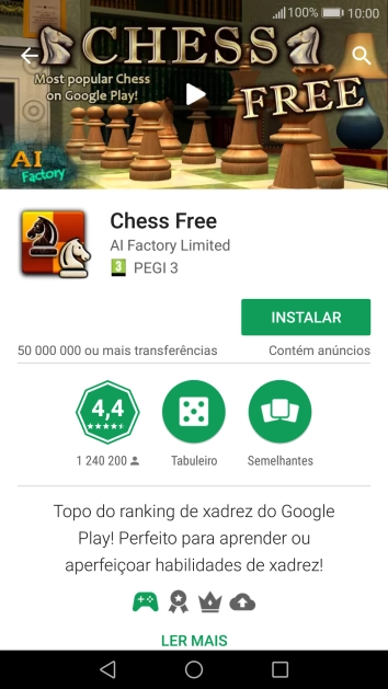 Prima INSTALAR e siga as indicações no ecrã para instalar a app.
