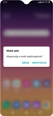 Ha bekapcsolod a funkciót, válaszd a KIKAPCSOLÁS lehetőséget.