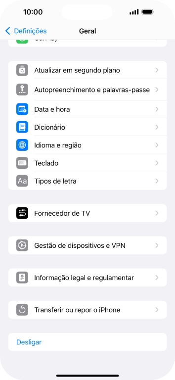 Prima Atualizar em segundo plano.