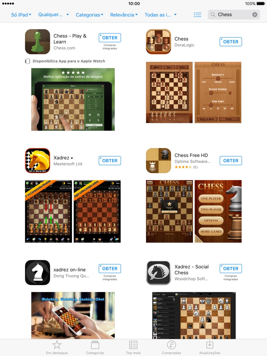 Prima a app pretendida.