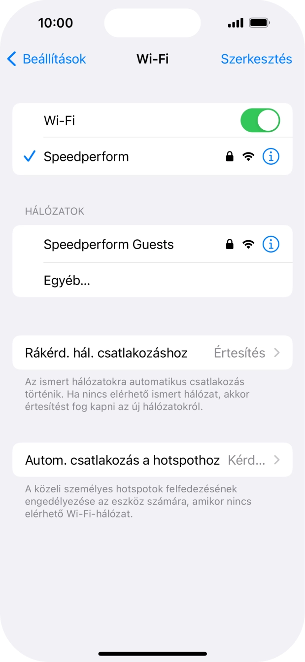 Húzd az ujjad felfelé a kijelző aljáról, hogy visszatérj a kezdőképernyőhöz.