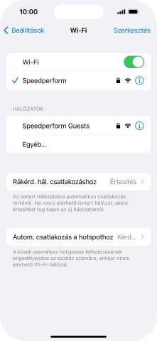 Húzd az ujjad felfelé a kijelző aljáról, hogy visszatérj a kezdőképernyőhöz.