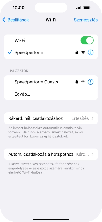 Húzd az ujjad felfelé a kijelző aljáról, hogy visszatérj a kezdőképernyőhöz.