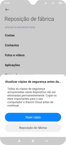 Prima Reposição de fábrica.