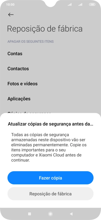 Prima Reposição de fábrica.