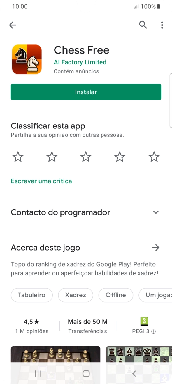 Prima a tecla de início para terminar e voltar ao ecrã inicial.