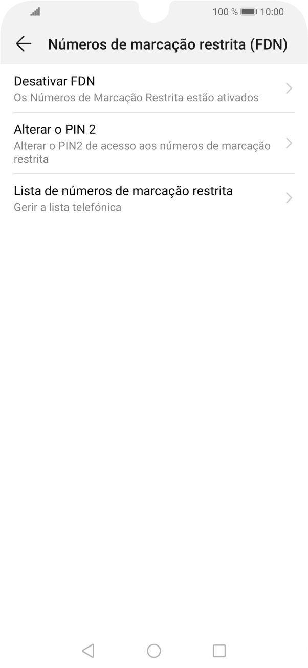 Prima Desactivar FDN.