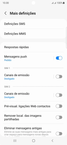 Prima Definições SMS.