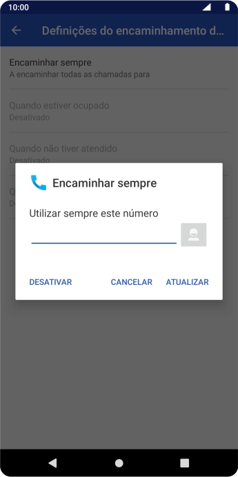 Prima DESATIVAR.