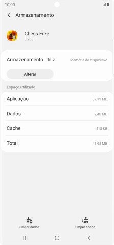 Prima Limpar cache.