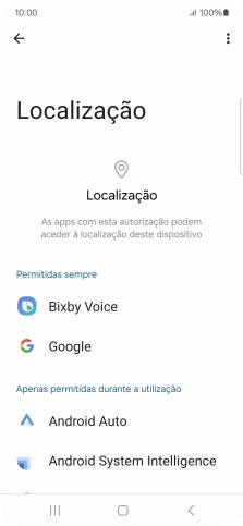 Prima a app pretendida.