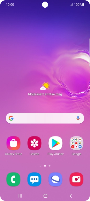 Húzd két ujjad lefelé a képernyő tetejéről.